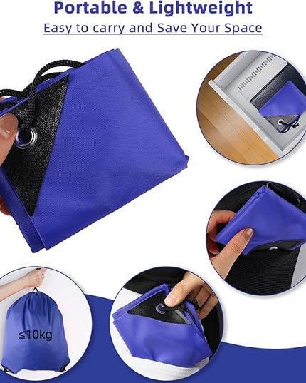 GoodtoU Drawstring Backpack Bulk, 100 Pcs Draw String Bags Cinch Bag Gym Sackpack for Women Men, Blue