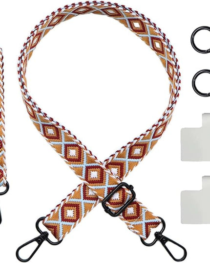 LEMEDE Adjustable Phone Lanyard - Phone Wristlet & Crossbody Phone Strap, Versatile for ID, Camera，Key straps(1" Width)