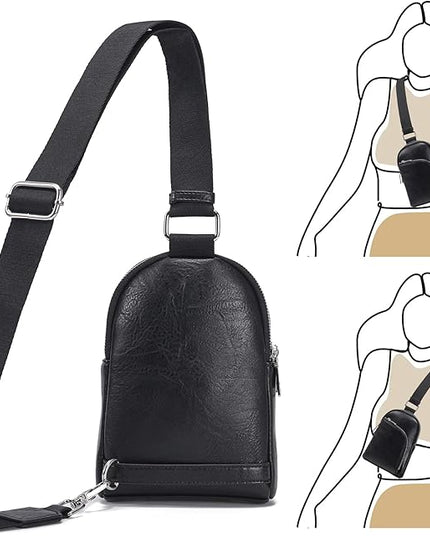 INICAT RFID Blocking Sling Bag Anti Theft Crossbody Bags Women Valentine's Day Gifts Travel Purses Vegan Leather