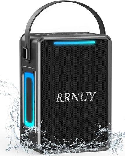Portable Bluetooth Speaker 60W IPX6 Waterproof Wireless Speakers with Deep Bass, TWS Pairing, DSP Stereo Sound, Led Light, Big Powerful Loud Outdoor Boombox for Home Party Camping Beach