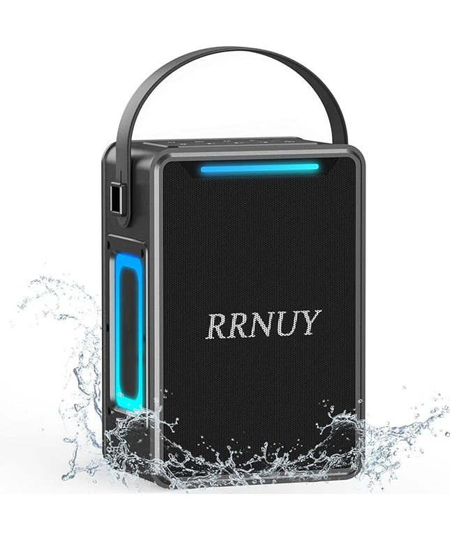 Portable Bluetooth Speaker 60W IPX6 Waterproof Wireless Speakers with Deep Bass, TWS Pairing, DSP Stereo Sound, Led Light, Big Powerful Loud Outdoor Boombox for Home Party Camping Beach
