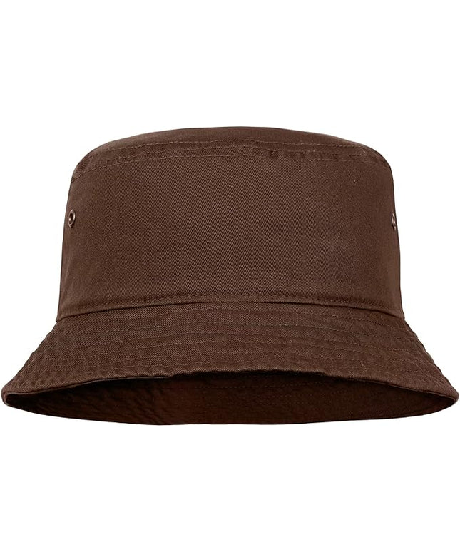 Falari Men Women Unisex Cotton Bucket Hat 100% Cotton Packable for Travel Fishing Hunting Summer Camp