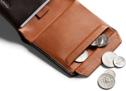 Bellroy Coin Wallet (Slim Coin Wallet, Bifold Leather Design, Holds 4-8 Cards, Magnetic Closure Coin Pouch)