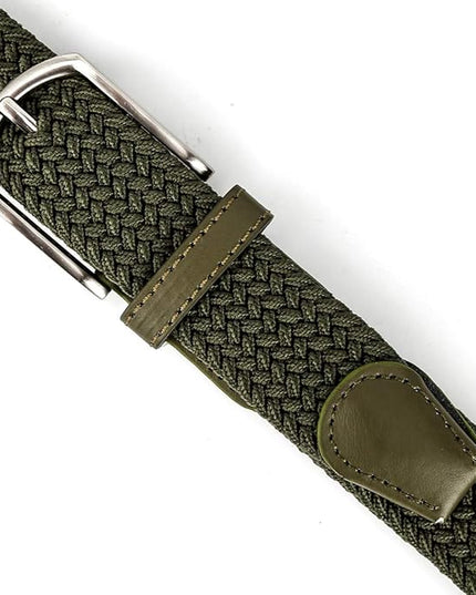 Braided Canvas Woven Elastic Stretch Belts for Men/Women/Junior with Multicolored