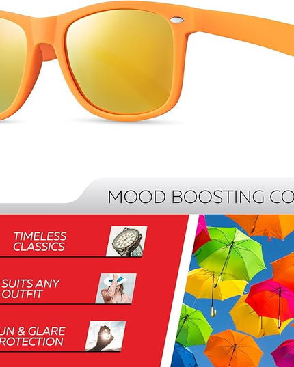 Retro Rewind Polarized Sunglasses for Men and Women - UV Protection Classic Sun Glasses
