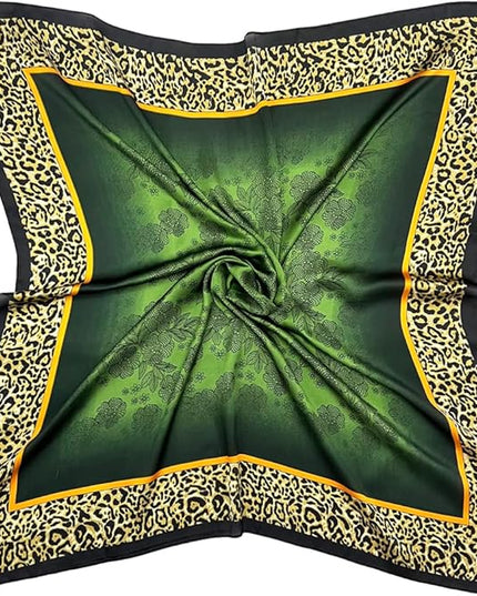 Julunar Silk Like Head Scarf for Women - Satin Large Hair Scarves - 35" Square Silk Hair Wrap for Sleeping with Gift Packed