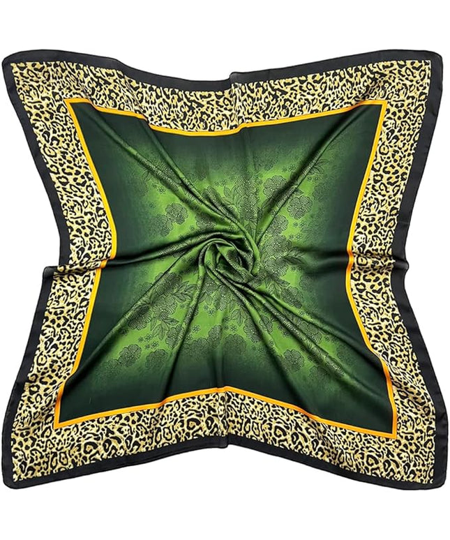 Julunar Silk Like Head Scarf for Women - Satin Large Hair Scarves - 35" Square Silk Hair Wrap for Sleeping with Gift Packed