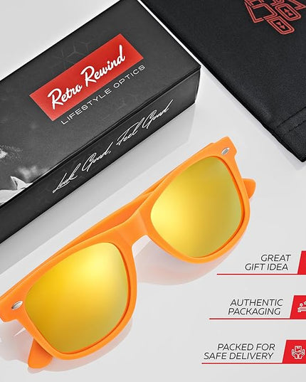 Retro Rewind Polarized Sunglasses for Men and Women - UV Protection Classic Sun Glasses