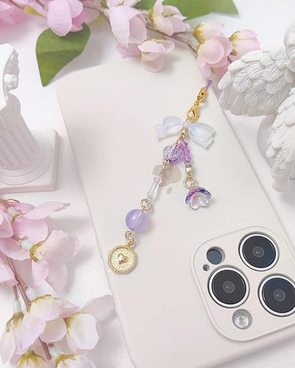 1-4PCS Cute Phone Charms Aesthetic Y2K Cell Phone Charms Strap Pink Strawberry Butterfly Star PhoneCharm Y2K Accessories for Bag Keychain Airpods Camera Pendants Decor