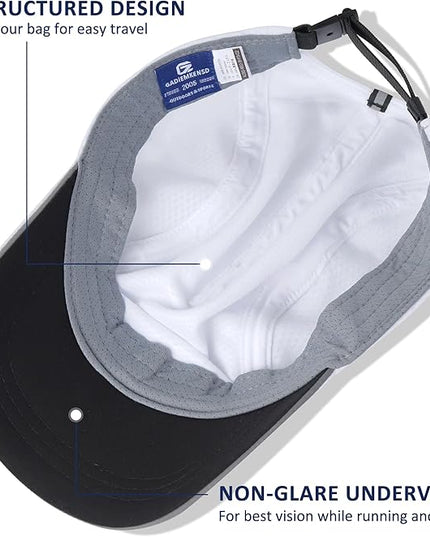 GADIEMKENSD Women's Race Day Running Cap Performance Mesh Hat - Excellent Ventilation, Lightweight, Reflective Safety