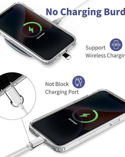 CACOE Phone Lanyard 2 Pcs-2 Pcs Adjustable Neck Strap, 4 Pcs Phone Patches, Universal Crossbody Multifuctional Cell Phone Lanyards Compatible with Most Smartphones(Black+Dark Blue)