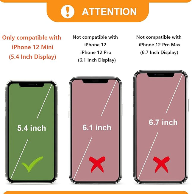 Bocasal Crossbody Wallet Case for iPhone 12 Mini with Card Holder,Zipper Card Slot Protector Shockproof Purse Cover with Removable Cross Body Strap 5.4 Inch(Rose Gold)