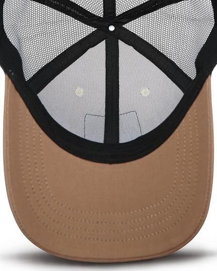 Animal Trucker Hats Leather Pattern Adjustable Snapback Mesh Animal Baseball Cap for Men