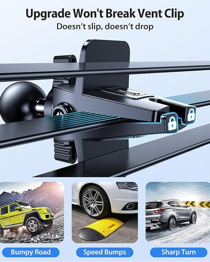VICSEED for MagSafe Car Mount [Upgraded Strongest Magnet Power] Magnetic Phone Holder for Car Vent 360 Adjustable Magnetic Car Phone Holder Mount for iPhone 17 Air Pro Max 15 14 13 12 Plus Mini, Blue