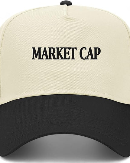 Market Cap Hat | Funny Premium Adjustable Snapback Baseball Vintage Trucker Hats for Men & Women