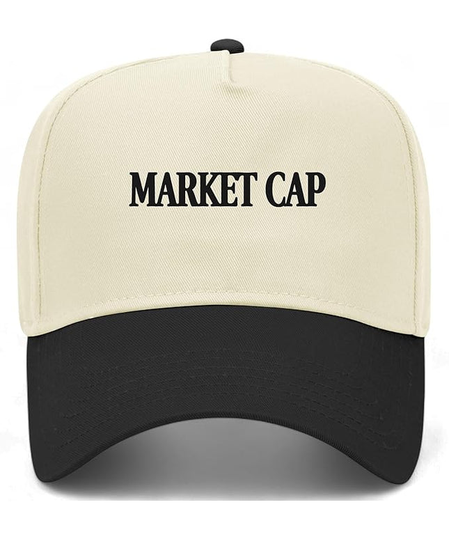 Market Cap Hat | Funny Premium Adjustable Snapback Baseball Vintage Trucker Hats for Men & Women