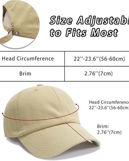 NPQQUAN Original Classic Low Profile Baseball Cap Golf Dad Hat Adjustable Cotton Hats Men Women Unconstructed Plain Cap