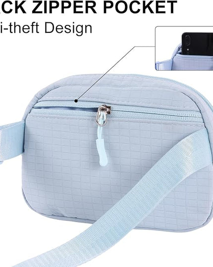 Glratn Initial Letter Fanny Pack for Girls,Patch Belt Bag,Toddler Crossbody Bags，Gifts for 3 4 5 6 7 8 9 10 11 12 Year Old Teens Kids,Christmas Graduation Gifts for Teen Girls .(Blue-D)