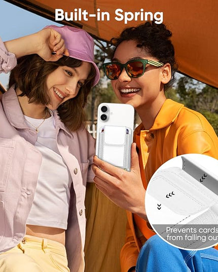 FINPAC MagSafe Wallet, Magnetic Card Wallet Holder for iPhone 17/16/15/14/13/12 Series, Safe RFID Blocking Slim Leather 6 Card Holder for Women Men