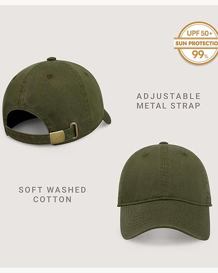 CHOK.LIDS Everyday Premium Dad Hat Unisex Cotton Baseball Cap for Men and Women Adjustable Lightweight Polo Style Curved Brim