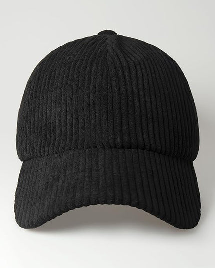 CHOK.LIDS Everyday Corduroy Baseball Cap for Men and Women Dad Hat Unisex Adjustable Lightweight Polo Style Curved Brim
