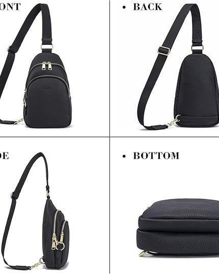 Anti Theft Crossbody Bags for Women Leather Sling Bag Cross Body Travel Purse Chest Bags Fanny Pack Gift Teen Girl