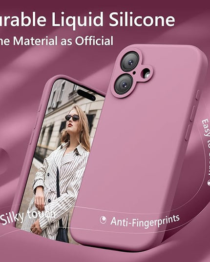FireNova Magnetic for iPhone 17 Case, Compatible with MagSafe, [Integrated Silicone Camera Control Button] [Camera Protection] Anti-Scratch Microfiber Lining Phone Case, 6.3", Lilac Purple