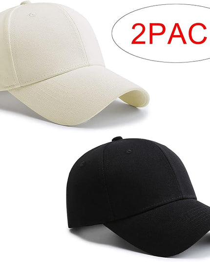 PFFY 2 Packs Baseball Cap Golf Dad Hat for Men and Women