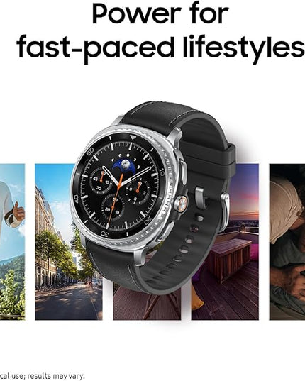 Samsung Galaxy Watch 8 Classic (2025) 46mm Bluetooth Smartwatch, Cushion Design, Rotating Bezel, Quick Button, Sleep Coaching, Running Coach, Energy Score, White [US Version, 2 Yr Warranty]