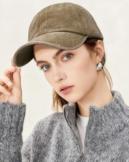 YeeHeen Ponytail Baseball Cap for Women High Messy Bun Caps Washed Cotton Hats