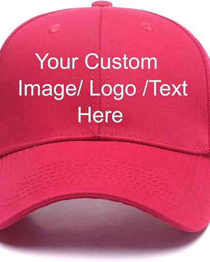 Custom Baseball Cap with Your Text for Men Women,Personalized Adjustable Trucker Caps Casual Sun Peak Hat for Gifts