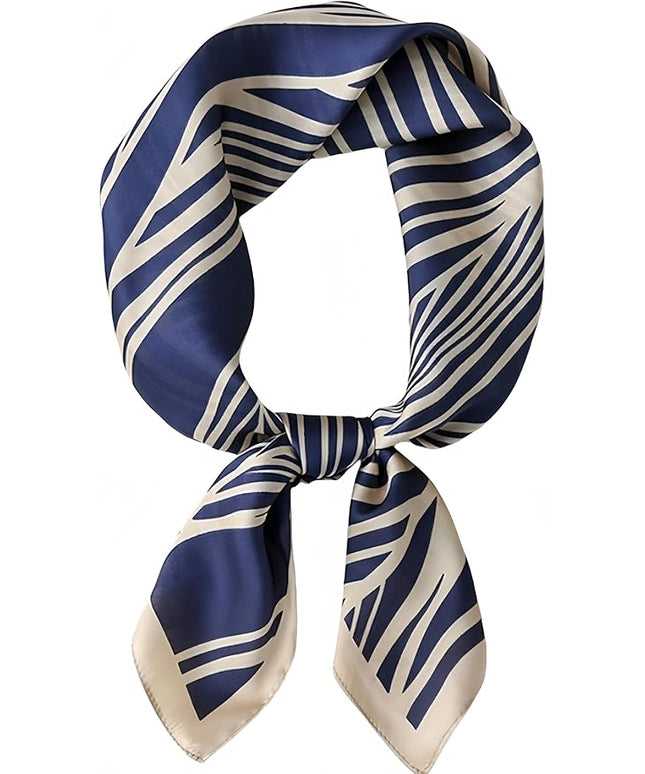 MINIDORA Satin Scarves for Women 27.5 × 27.5 inches Medium Square Elegant Silk Feeling Head Scarf