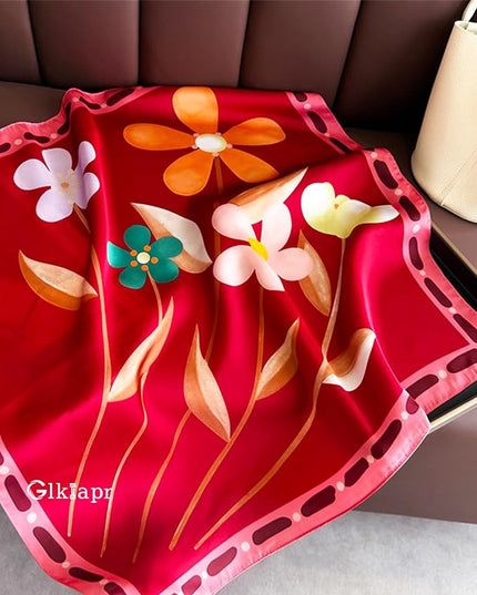 Satin Bandana Headscarf for Women Silky Hair Scarves for Fashion Lightweight