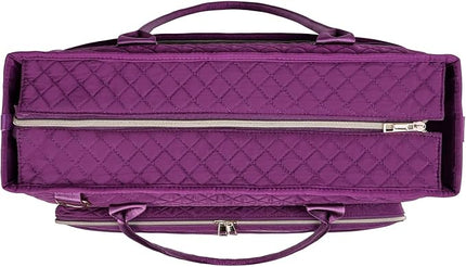FIORETTO Teacher Tote Bag for Women with Laptop Compartment, Large Cup Holder, Zip Closure, Ideal for Work, Bible, Nurse