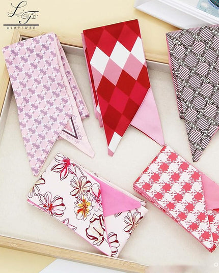 Purse Scarf Handbags For Women Skinny Hair Neck Accessories Scarves With Bag Scarfs Handle Fashion Lightweight