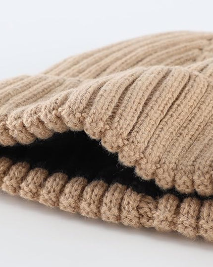 Connectyle Fleece Lined Cuffed Beanie Hat for Men Women Knitted Winter Wool Beanies Skull Cap Warm Watch Hat