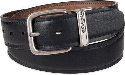 Columbia Men's 2-in-1 Reversible Casual Leather Belt for Versatile Everyday Style