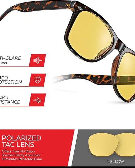 Retro Rewind Polarized Sunglasses for Men and Women - UV Protection Classic Sun Glasses