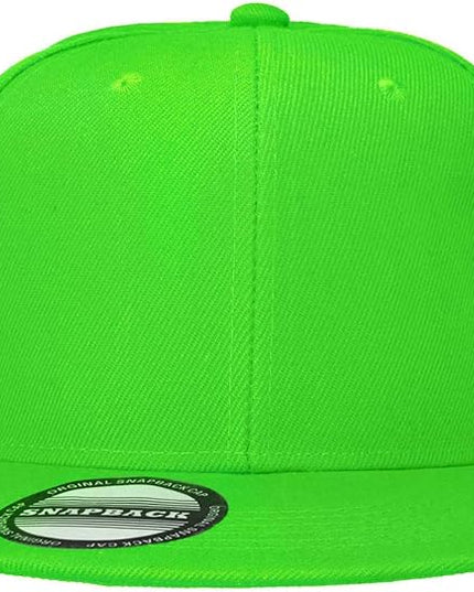 Classic Snapback Hat Cap Hip Hop Style Flat Bill Blank Solid Color Adjustable Size