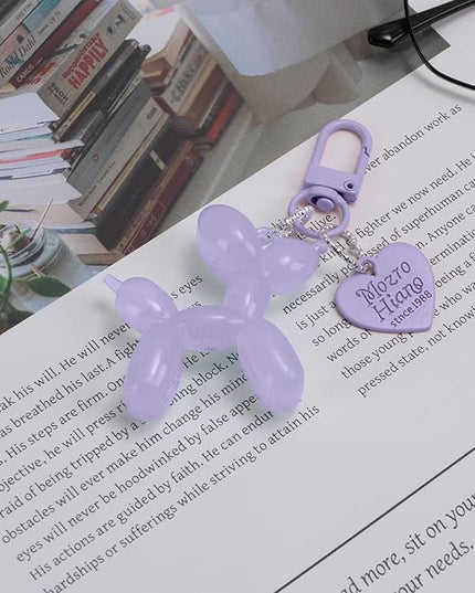 Balloon Dog Keychain Cute Bag Charm Handbag Purse Key Accessories