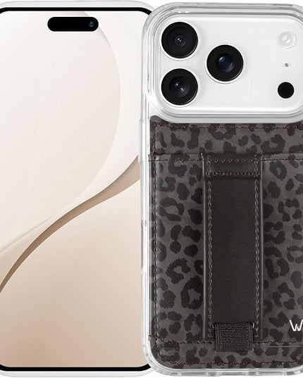 Walli Cases for iPhone 17 Pro Case Aesthetic Wallet Phone Case Card Holder, Securely Holds up to 2 Cards - Cute, Trendy Phone Cover for Women, fits iPhone 17 Pro with Kickstand & Finger Strap