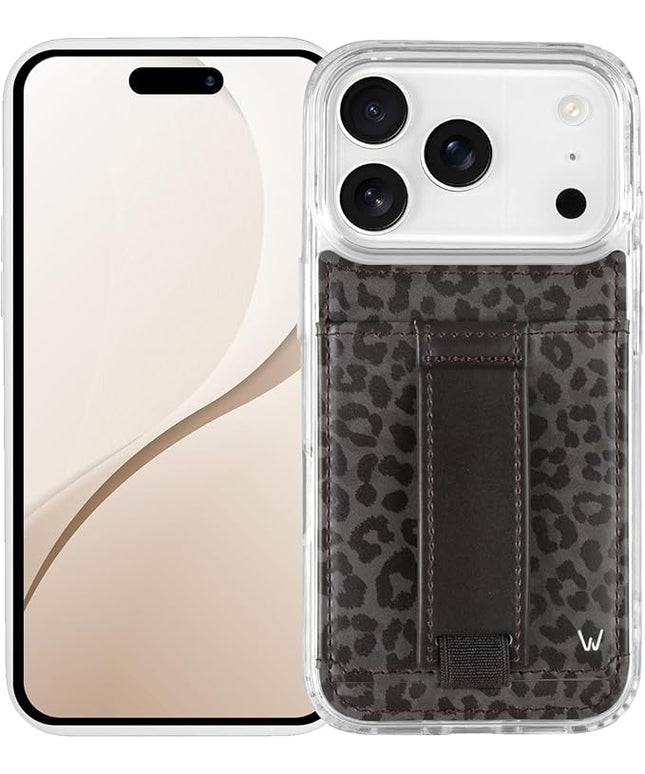 Walli Cases for iPhone 17 Pro Case Aesthetic Wallet Phone Case Card Holder, Securely Holds up to 2 Cards - Cute, Trendy Phone Cover for Women, fits iPhone 17 Pro with Kickstand & Finger Strap