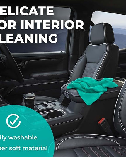 Premium XL Shammy Towel for Car - 34”x25” - Super Absorbent Chamois Cloth - Spots & Scratch-Free - Reusable Car Drying Towel