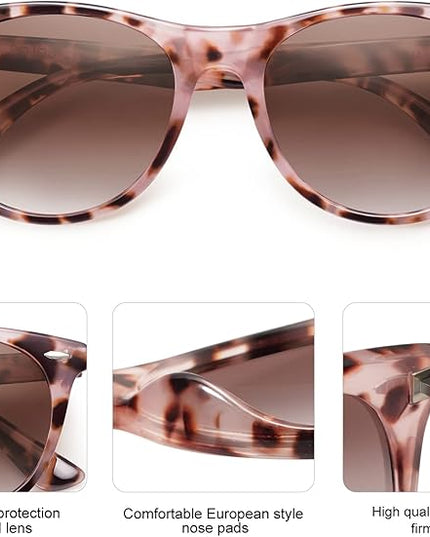 SOJOS Classic Polarized Sunglasses for Women Men Small UV400 Lenses SJ2076