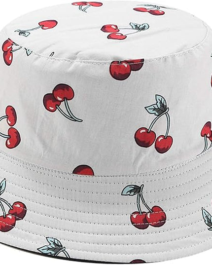 Mashiaoyi Unisex Print Double-Side-Wear Reversible Bucket Hat