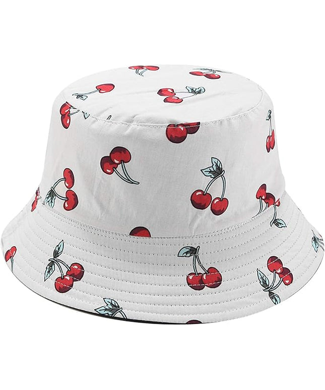 Mashiaoyi Unisex Print Double-Side-Wear Reversible Bucket Hat