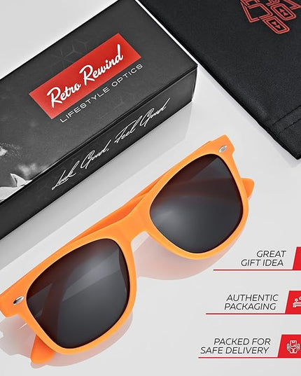 Retro Rewind Polarized Sunglasses for Men and Women - UV Protection Classic Sun Glasses