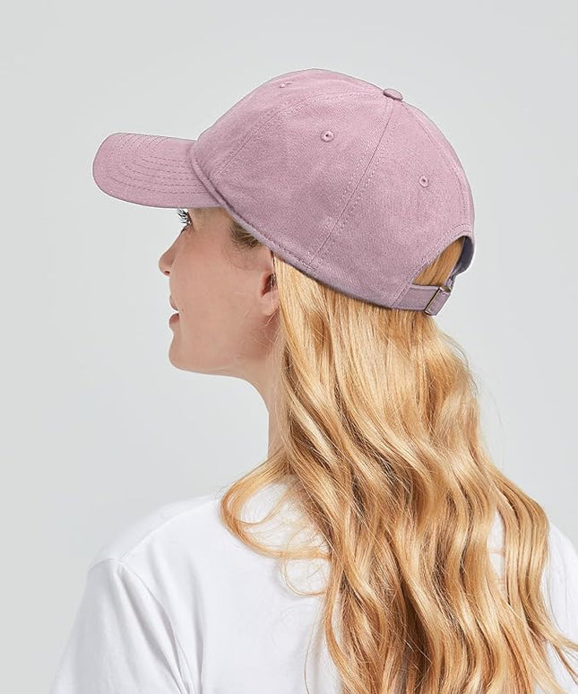 Zylioo XL XXL Oversize Baseball Cap, 100% Cotton Adjustable Dad Hat for Big Heads 23.5"-25.5", Soft Crown Large Size Cap