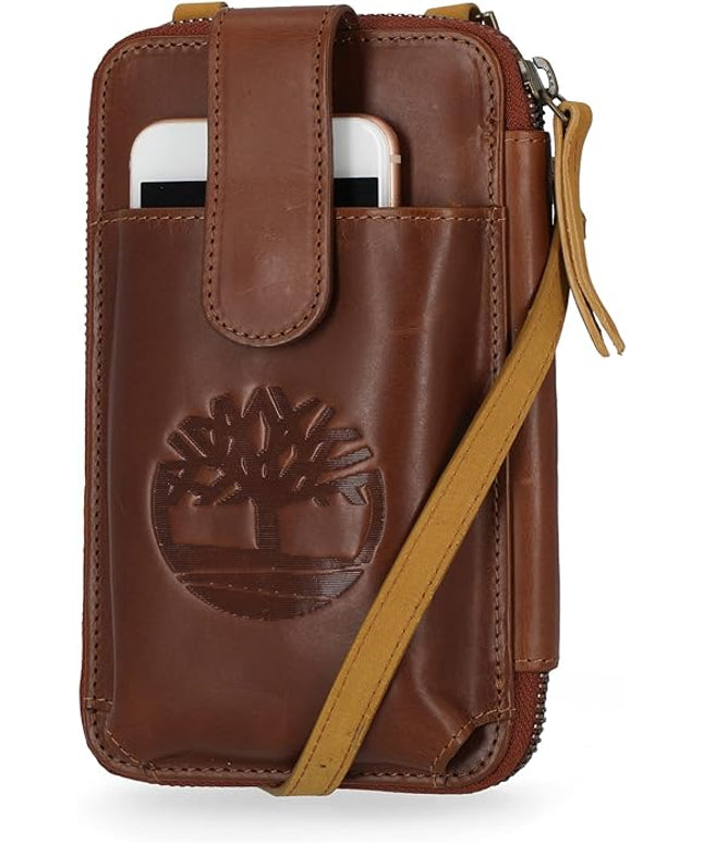 Timberland Women's RFID Leather Phone Crossbody Wallet Bag