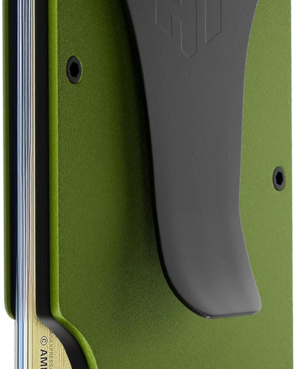 Hayvenhurst Wallet For Men - Reinvented Design Men's Wallet - Slim, Minimalistic & Seamless, Blocks RFID Scanners with a Money Clip (Matte Olive) | Reinvented Design, Slim, Minimalistic, Seamless, Blocks RFID Scanners, with a Money Clip